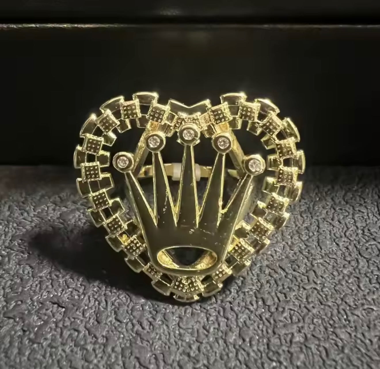 Crown Rolex Nugget Ring