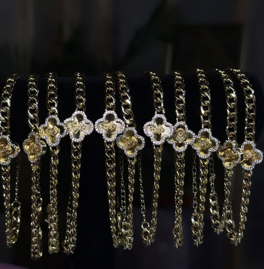 Clover Cleef Chain Bracelet
