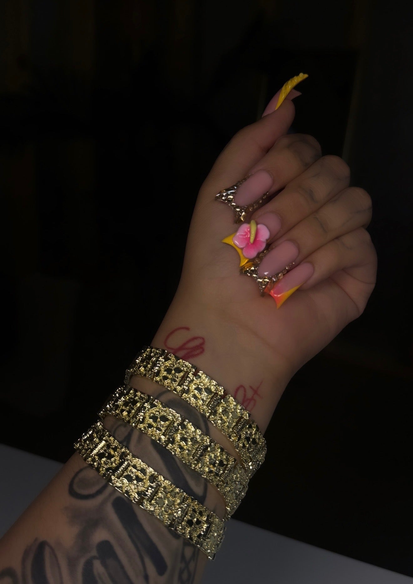 15mm Gold Nugget Bracelet