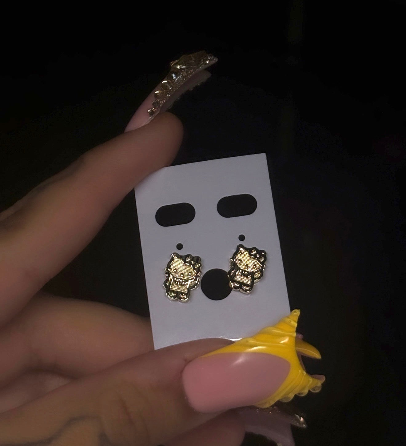 HK Nugget Stud Earrings