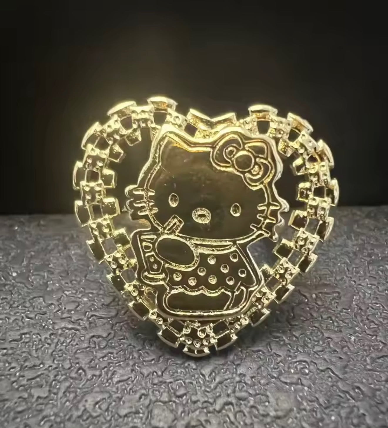 HK Boba Tea Nugget Ring
