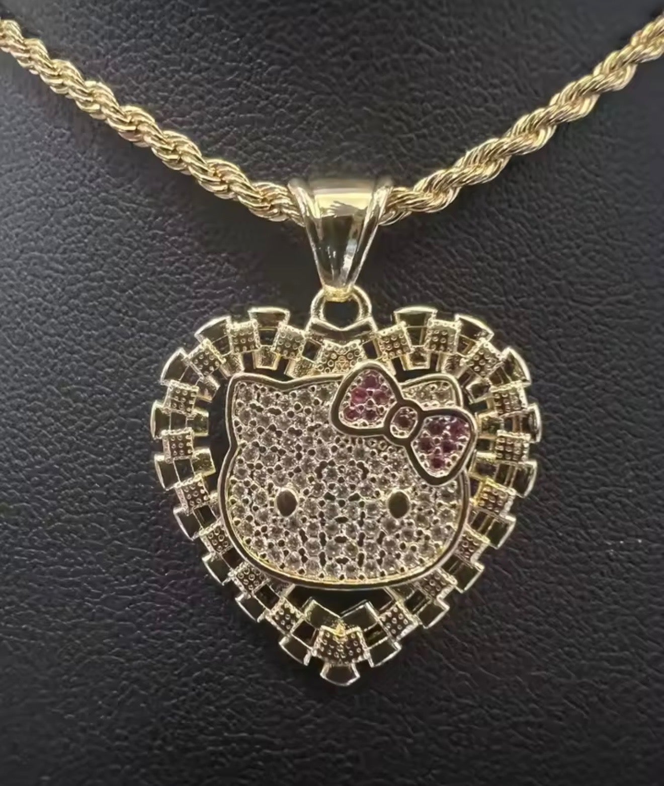Iced HK Rope Chain Necklace  