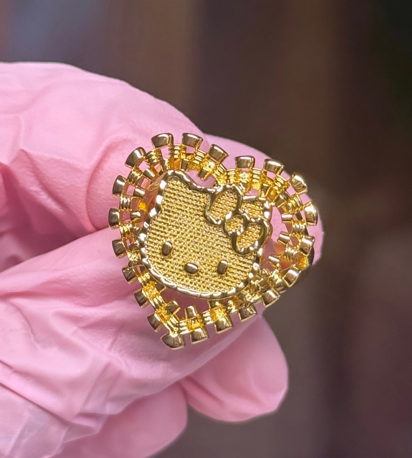 HK Heart Nugget Ring