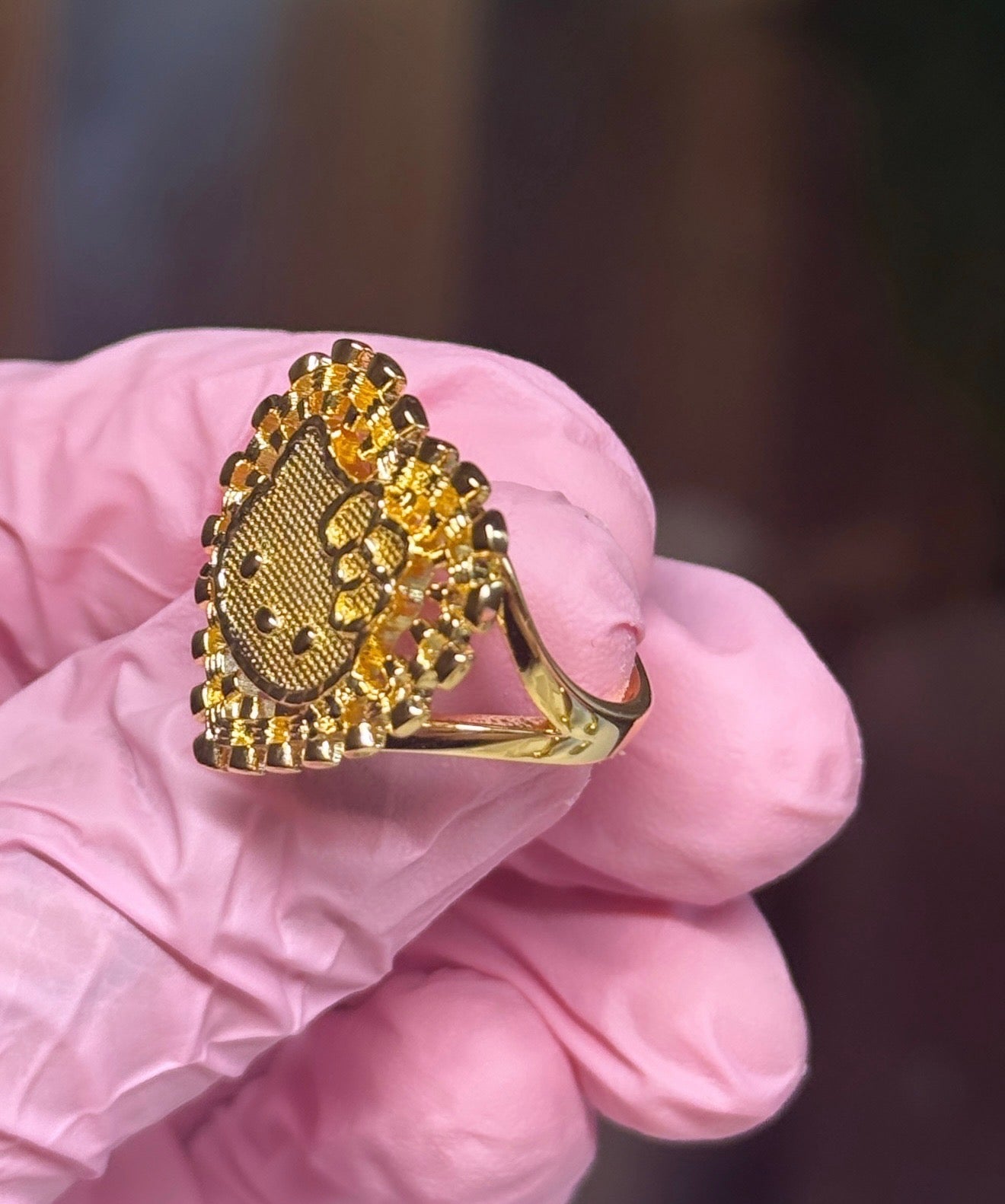 HK Heart Nugget Ring