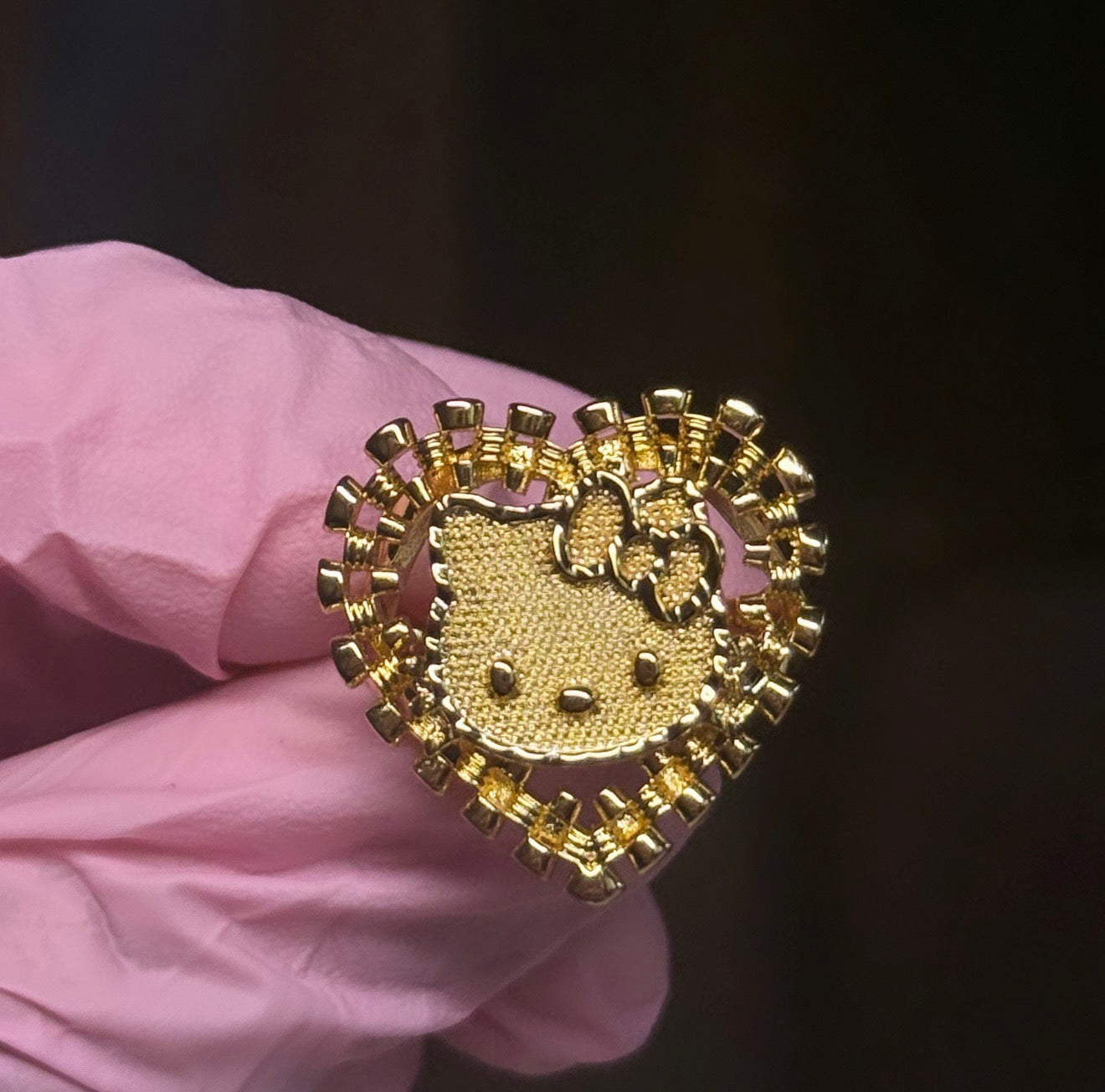 HK Heart Nugget Ring