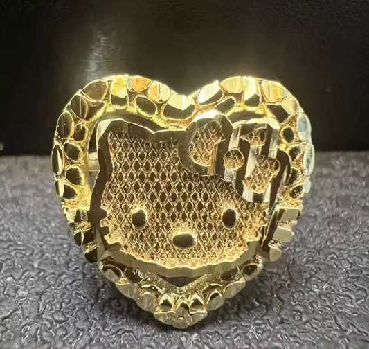 HK Stone Heart Nugget Ring
